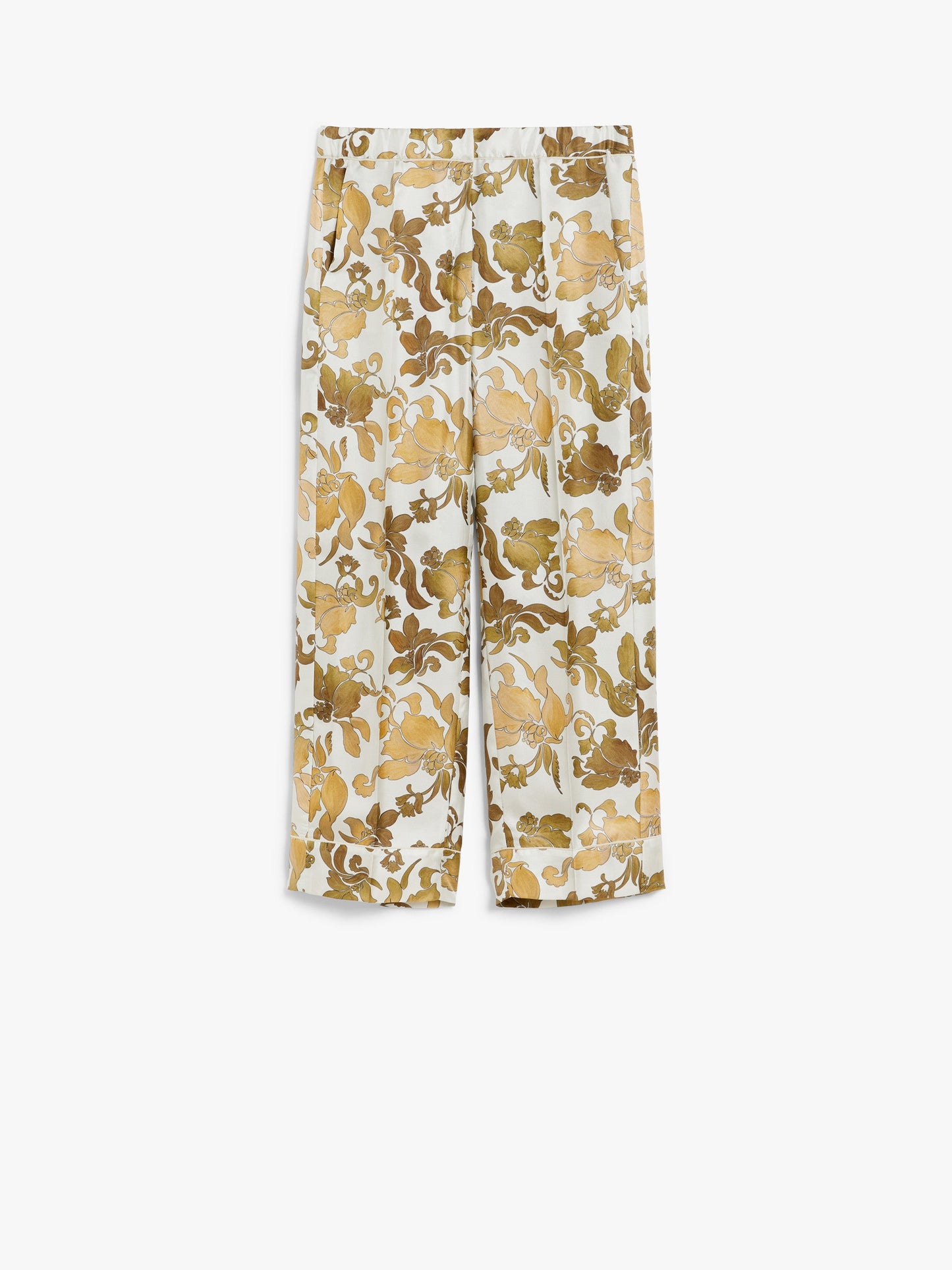 Patterned twill pyjama trousers