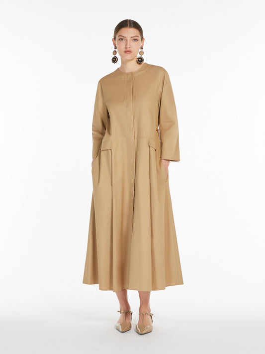 Loose cotton twill dress