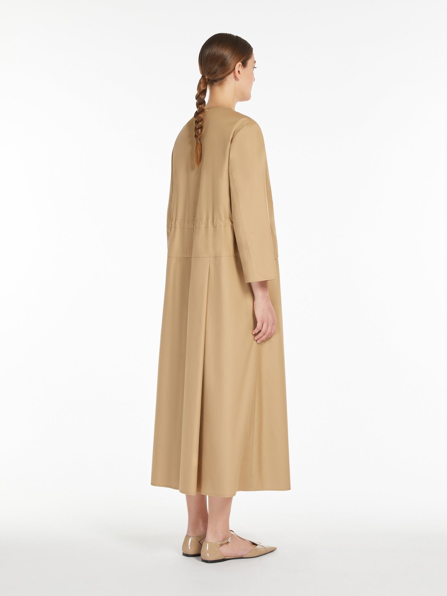 Loose cotton twill dress