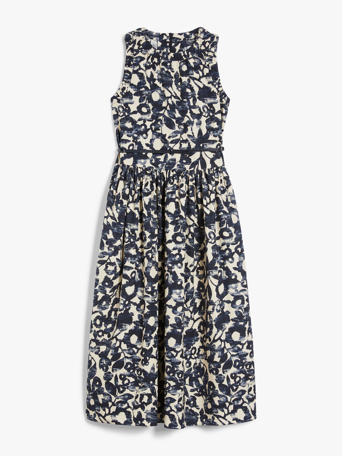 Poplin halterneck dress