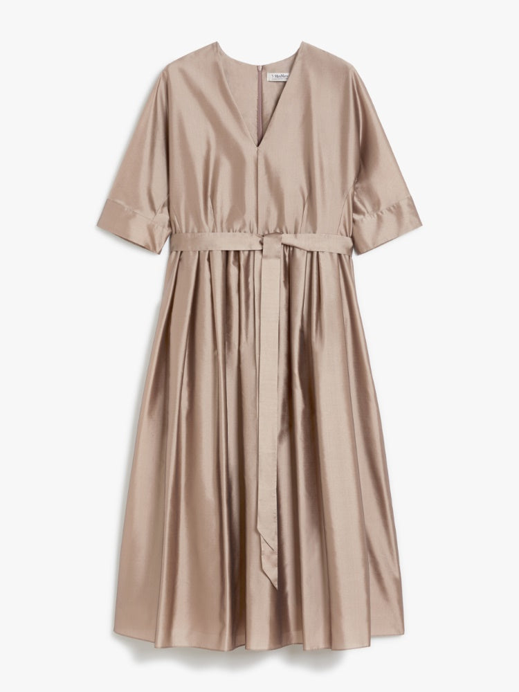 Long silk organza dress