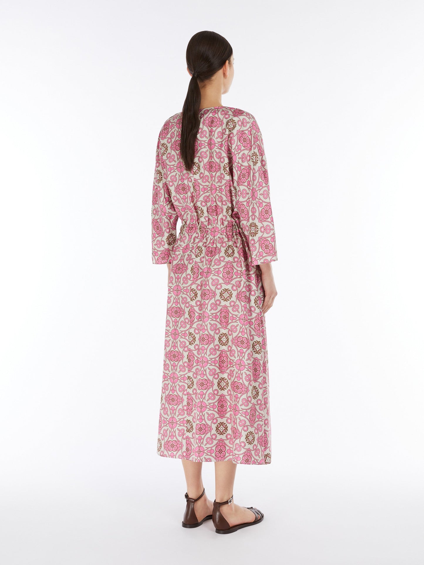 Printed twill dress