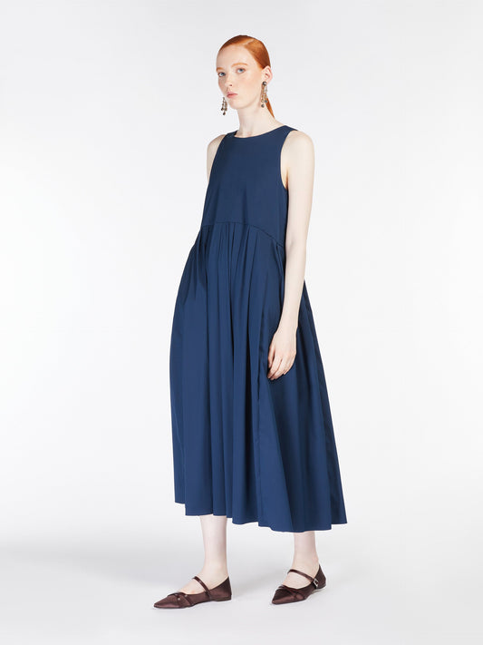 Sleeveless poplin dress
