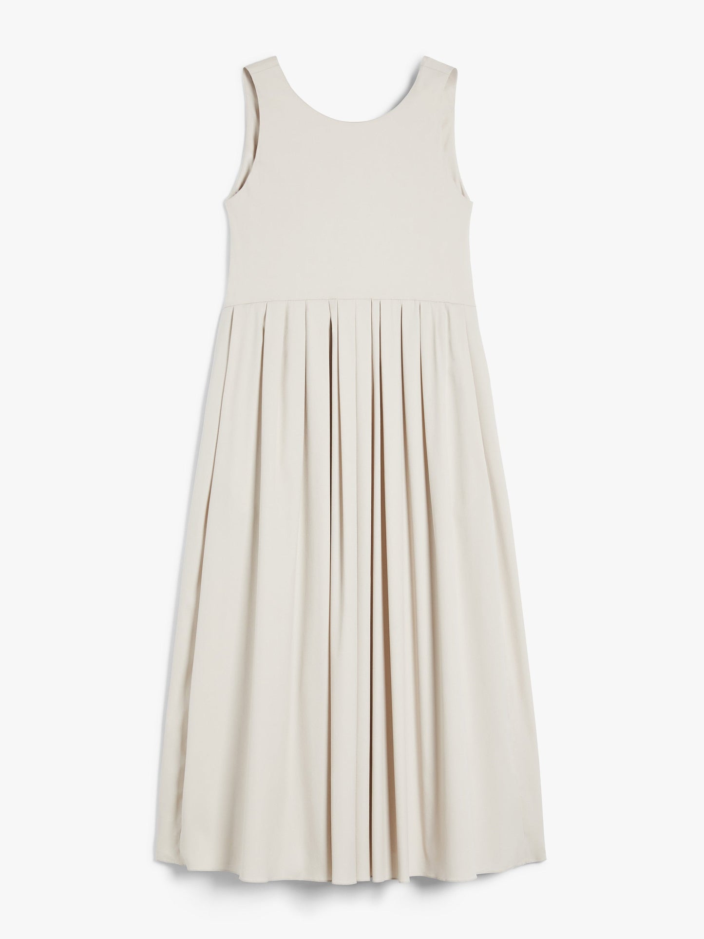 Sleeveless poplin dress