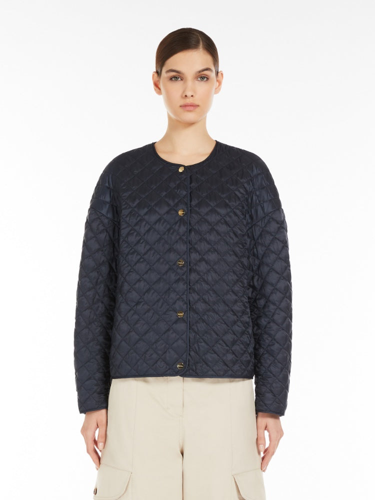 Padded jacket in water-repellent canvas