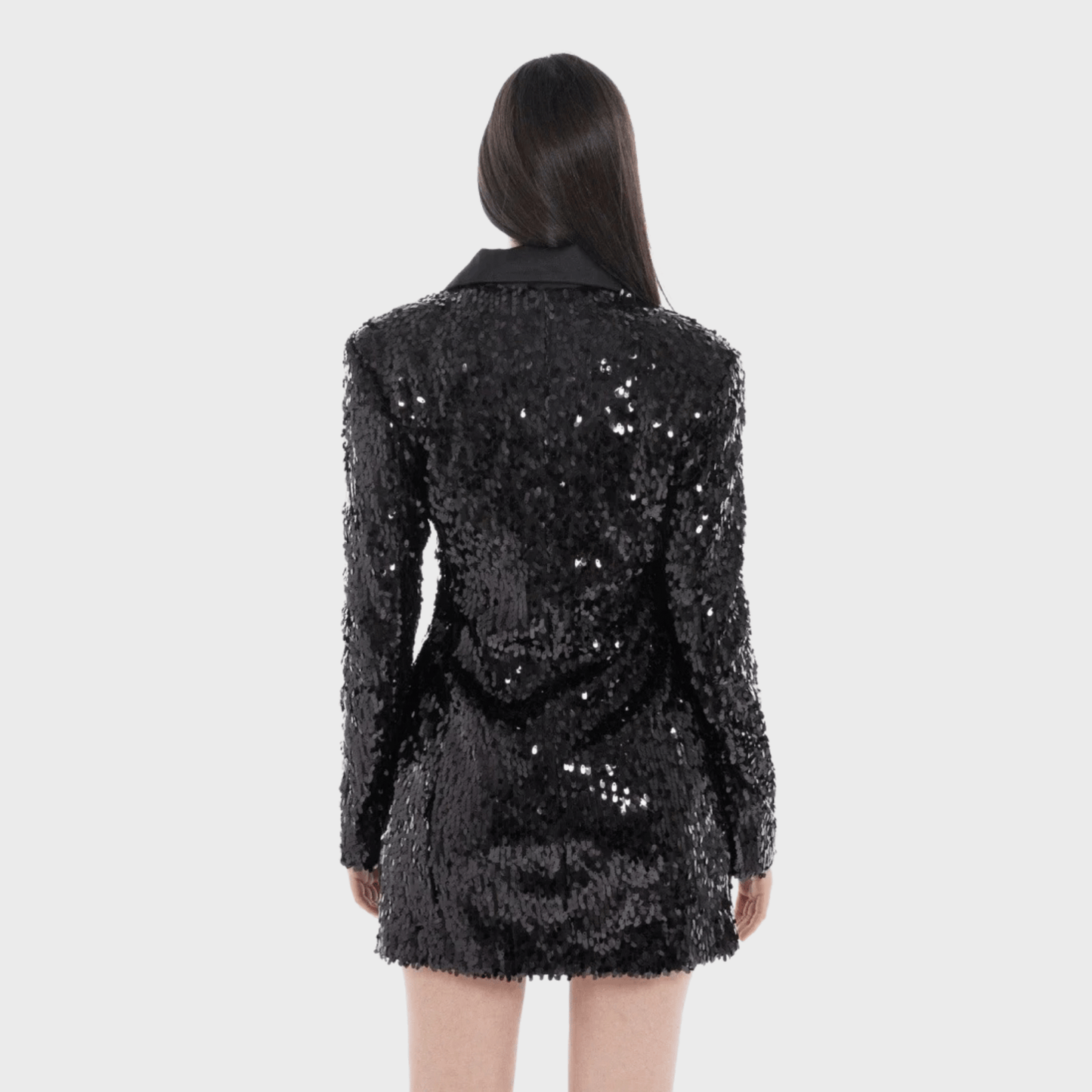 Black Sequin Party Blazer – FM Signature Eveningwear