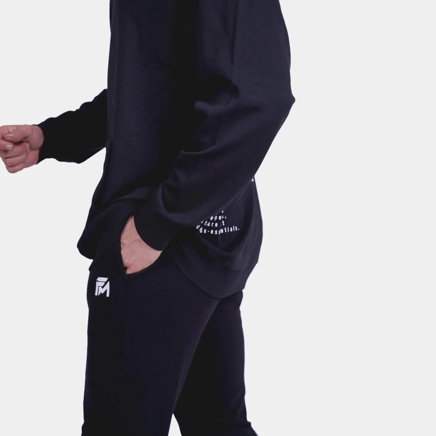 Black Ultra Soft Oversized Track Set – FM Signature Streetwear