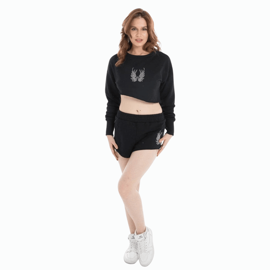 Cropped Sweat and Short Set – FM Signature Streetwear