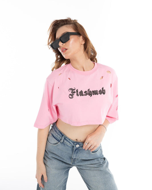 Women’s Cropped Torn Tank Top – FM Streetwear