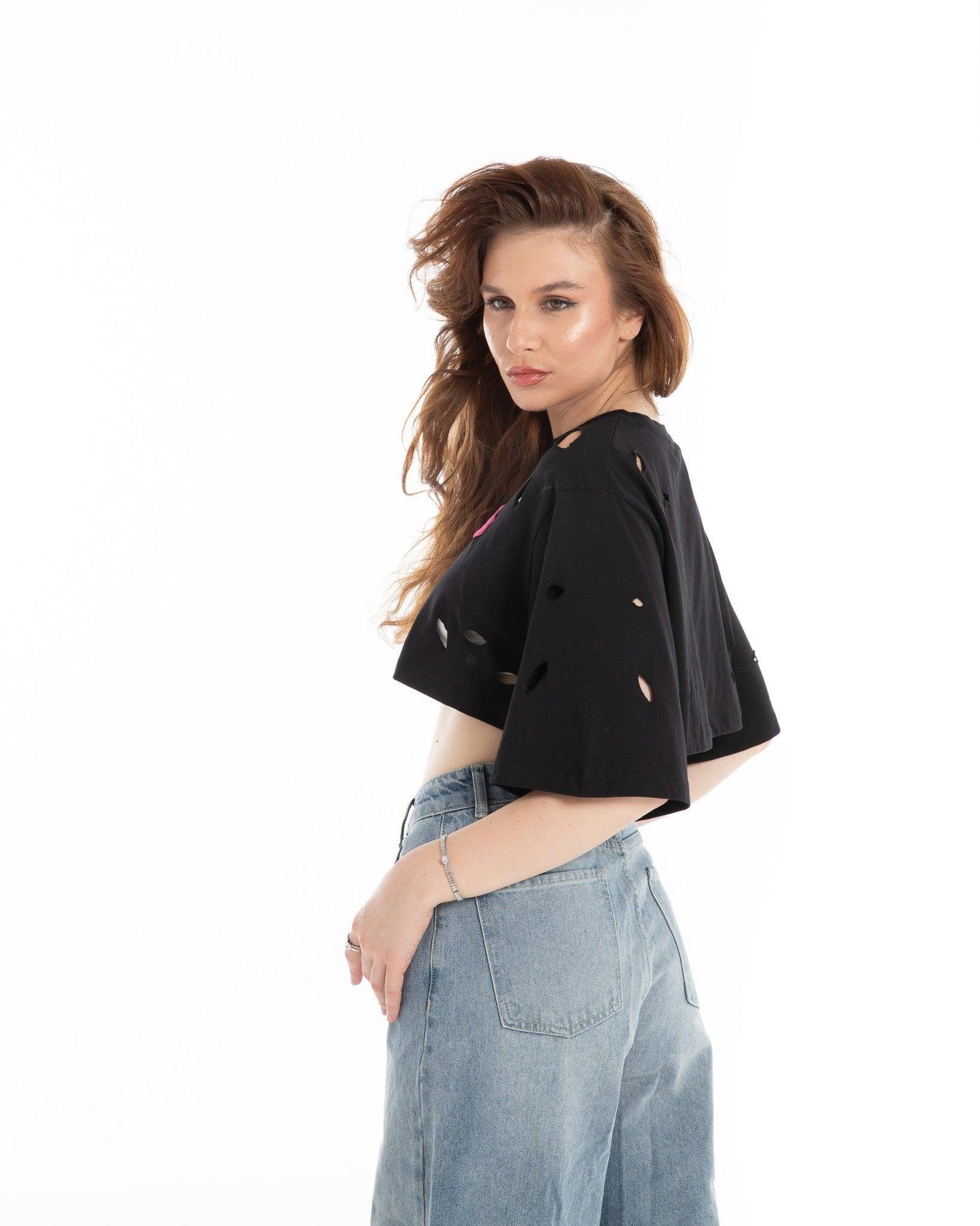 Women’s Cropped Torn Tank Top – FM Streetwear