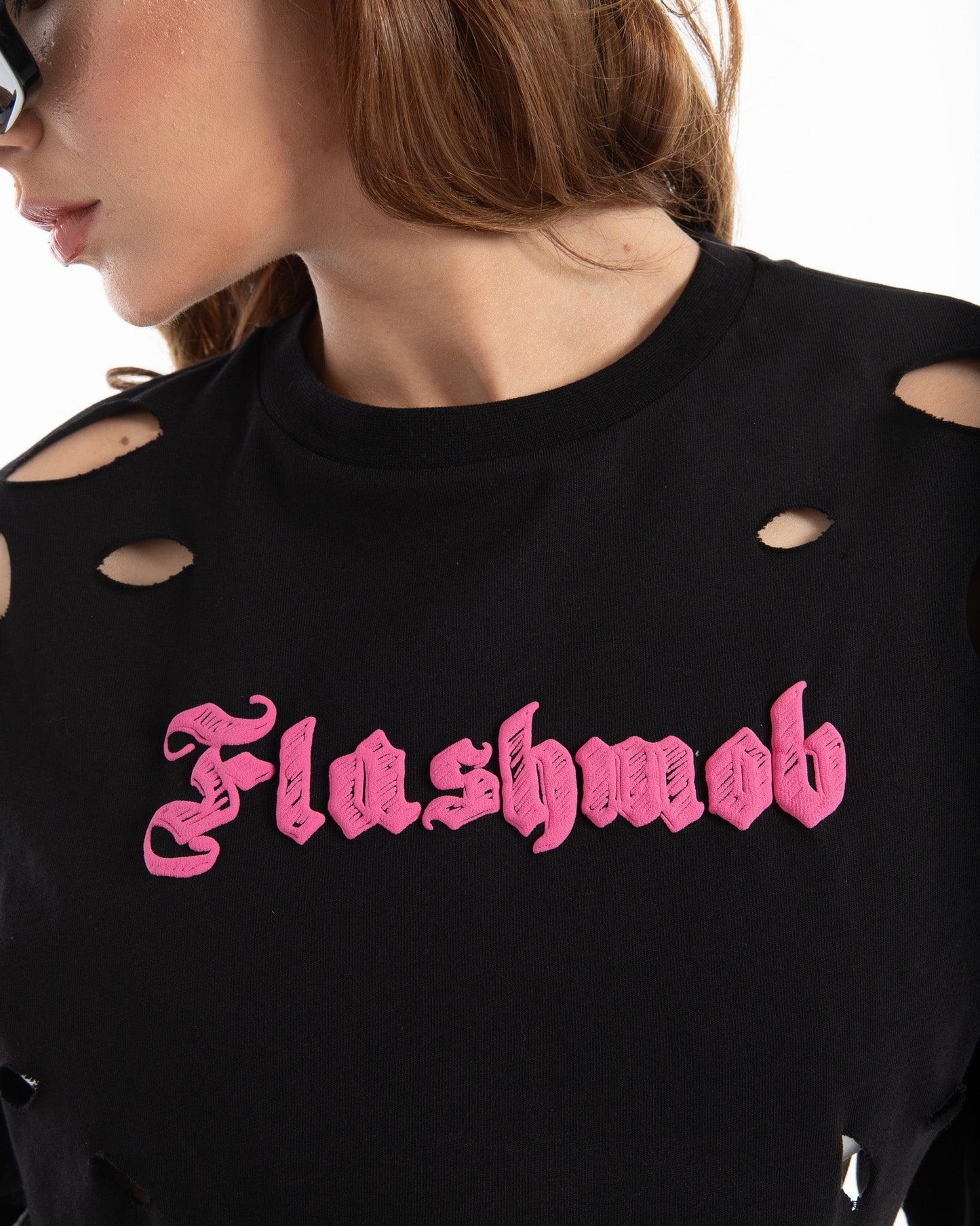 Women’s Cropped Torn Tank Top – FM Streetwear