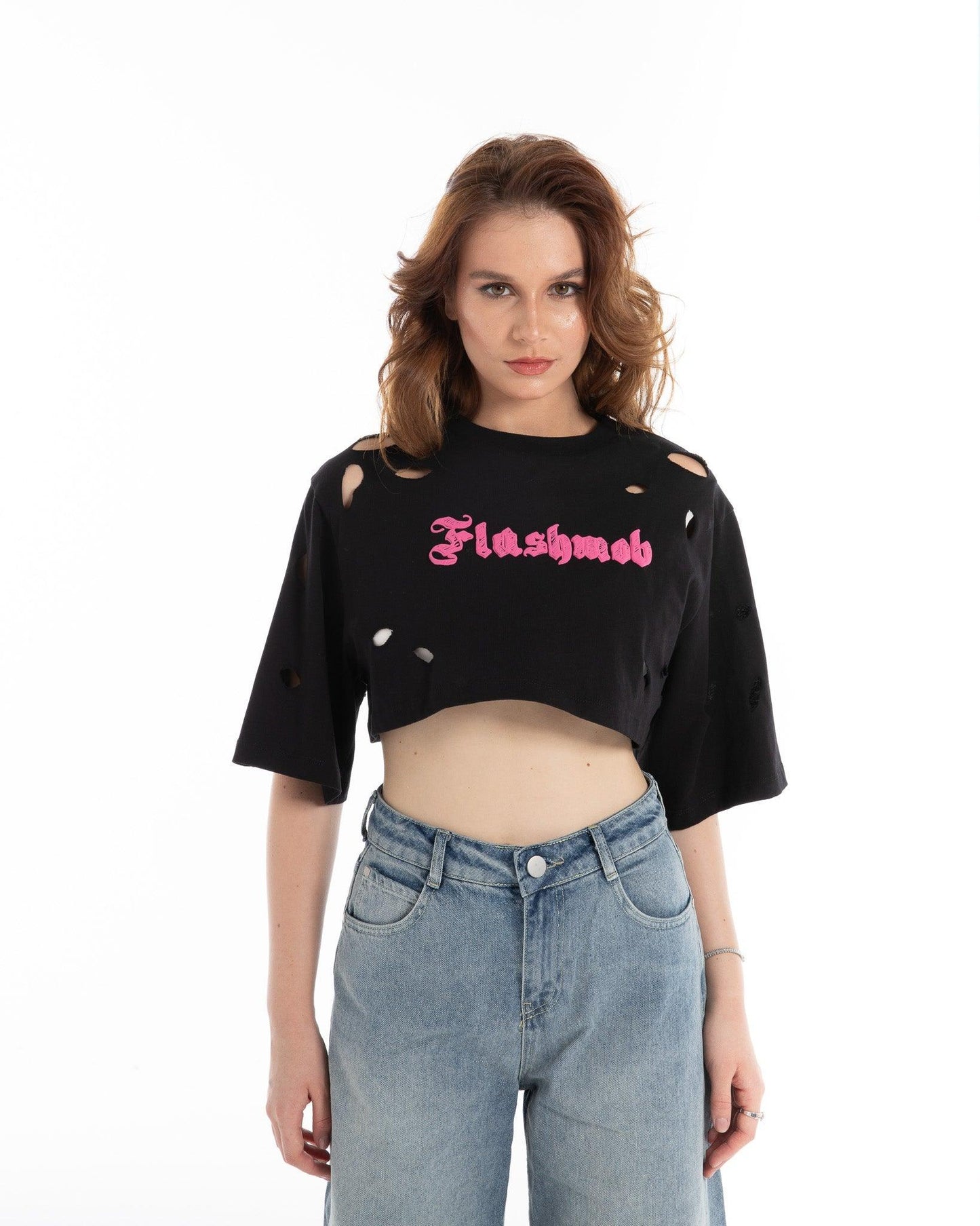 Women’s Cropped Torn Tank Top – FM Streetwear