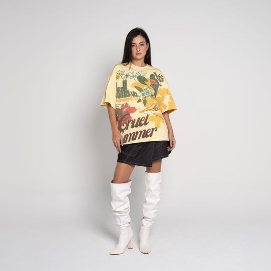 Cruel Summer Graphic T-Shirt – Sorbet Yellow