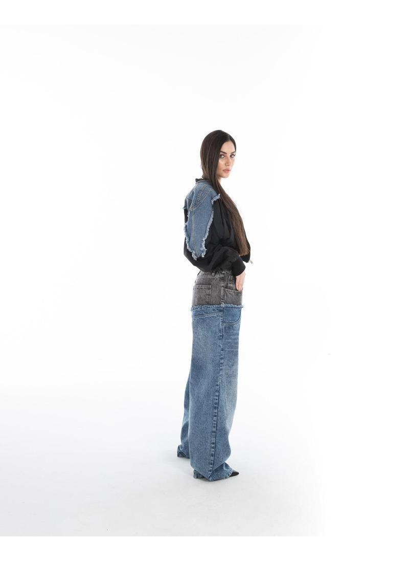 Hybrid Denim Bomber Jacket - FM