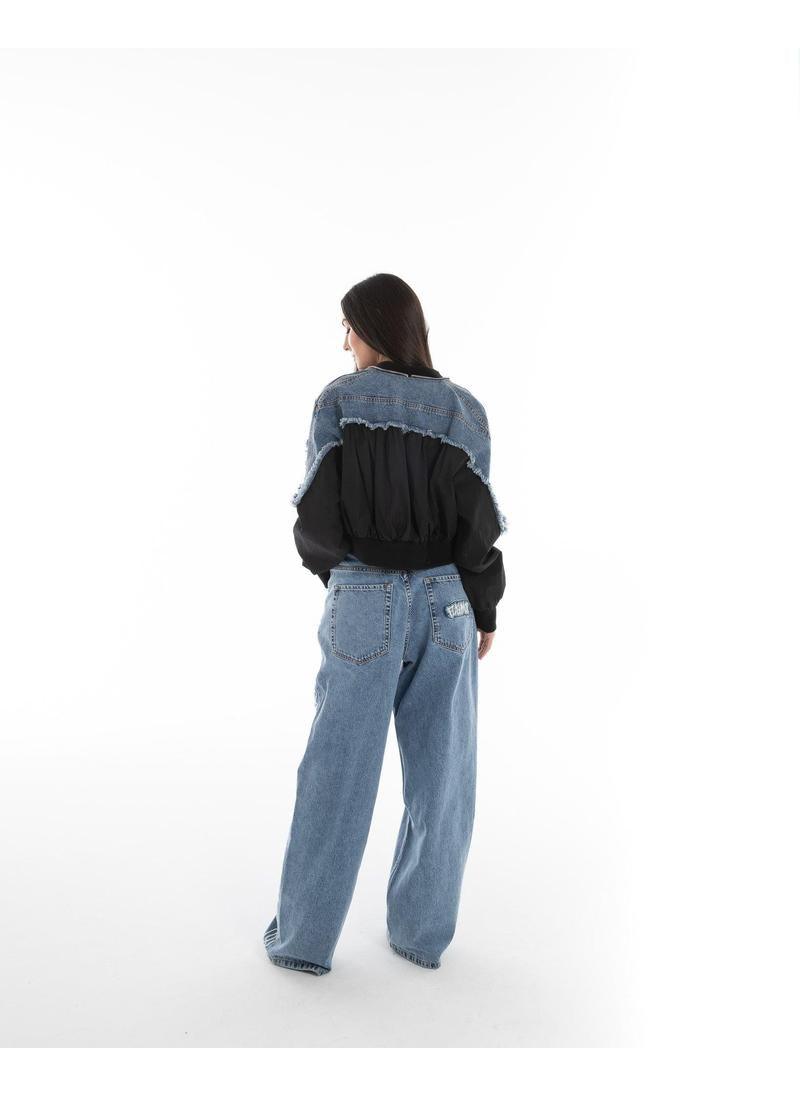 Hybrid Denim Bomber Jacket - FM