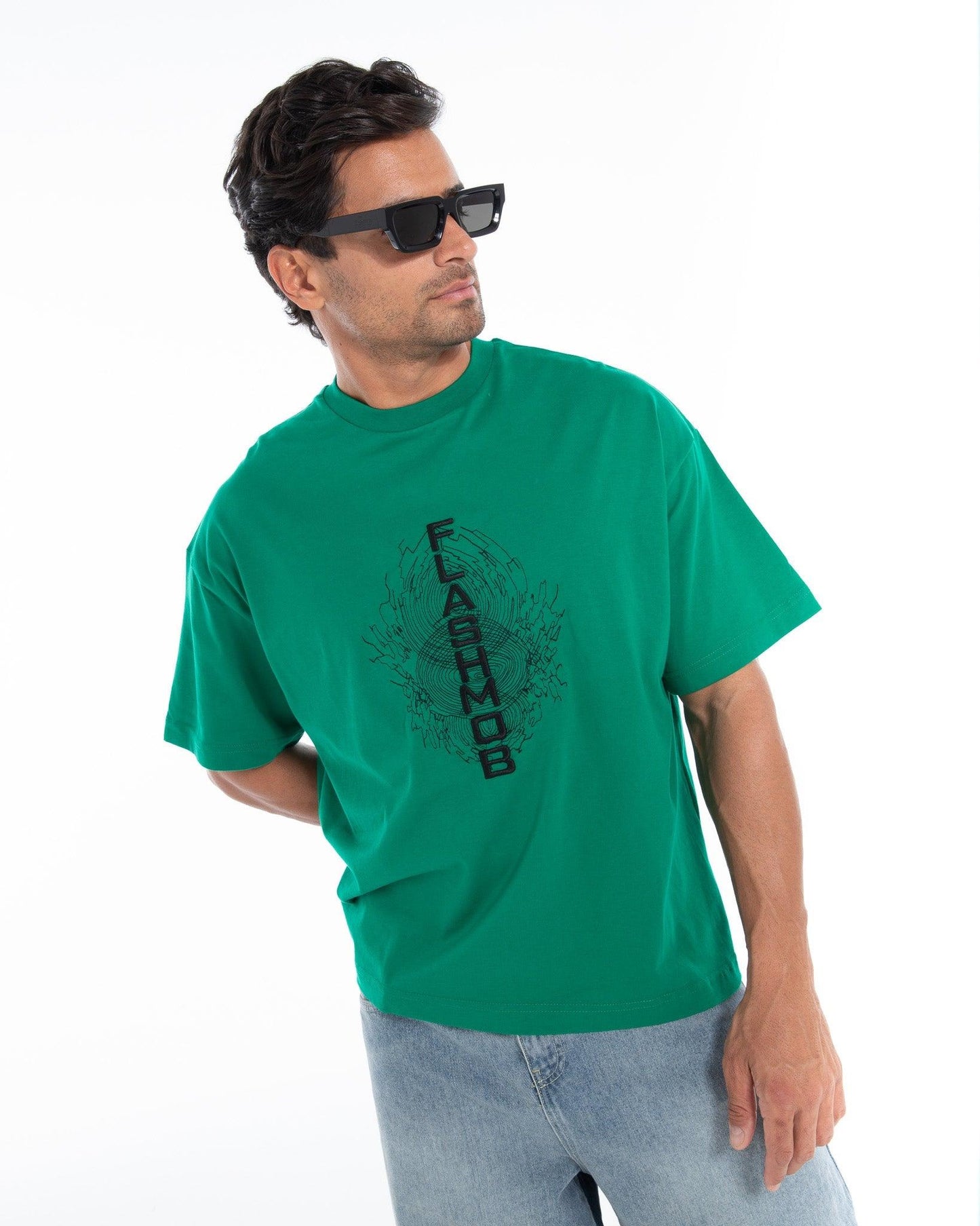 Embroidered Oversized T-Shirt – FM