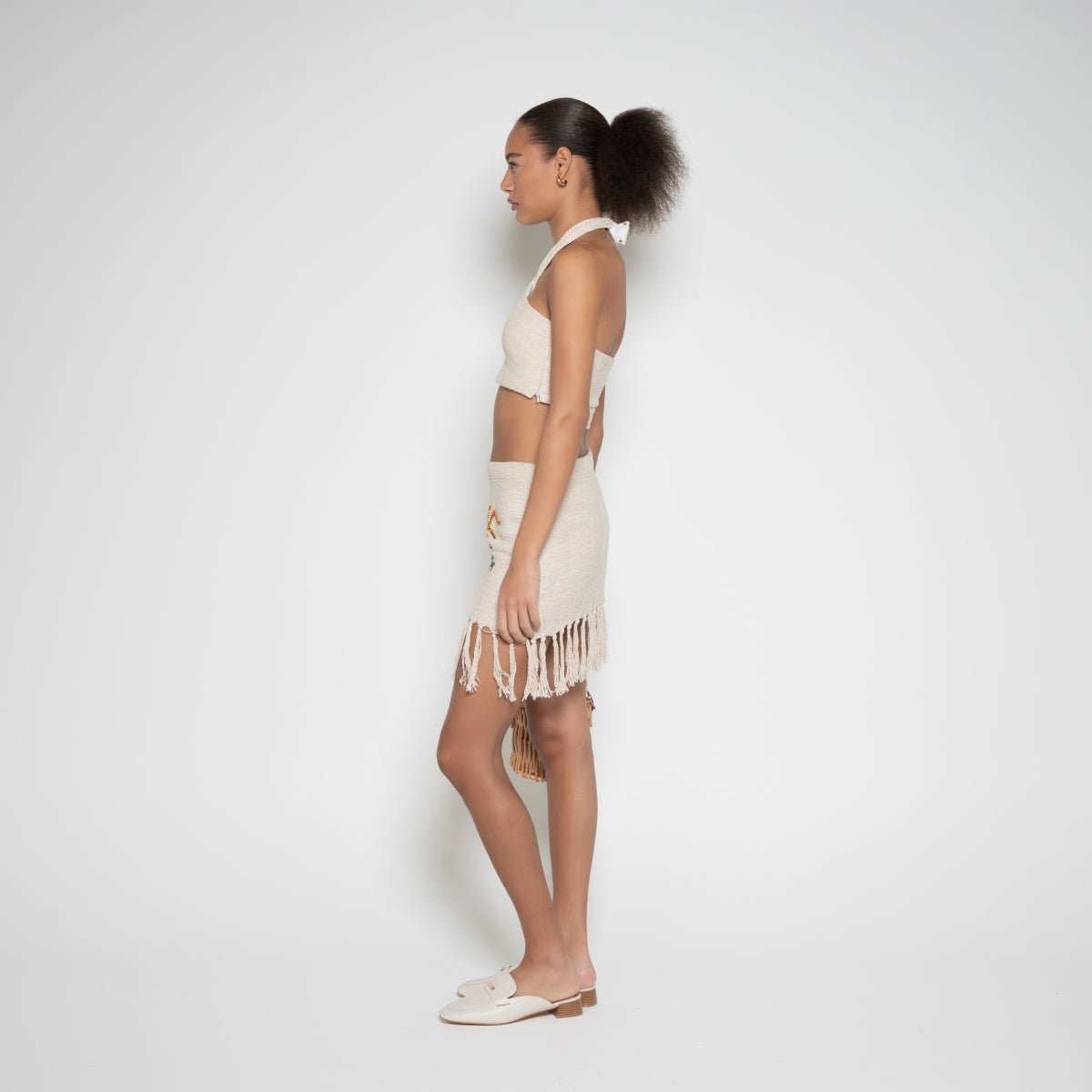 Linen Tussel Mini Skirt – FM Womenswear