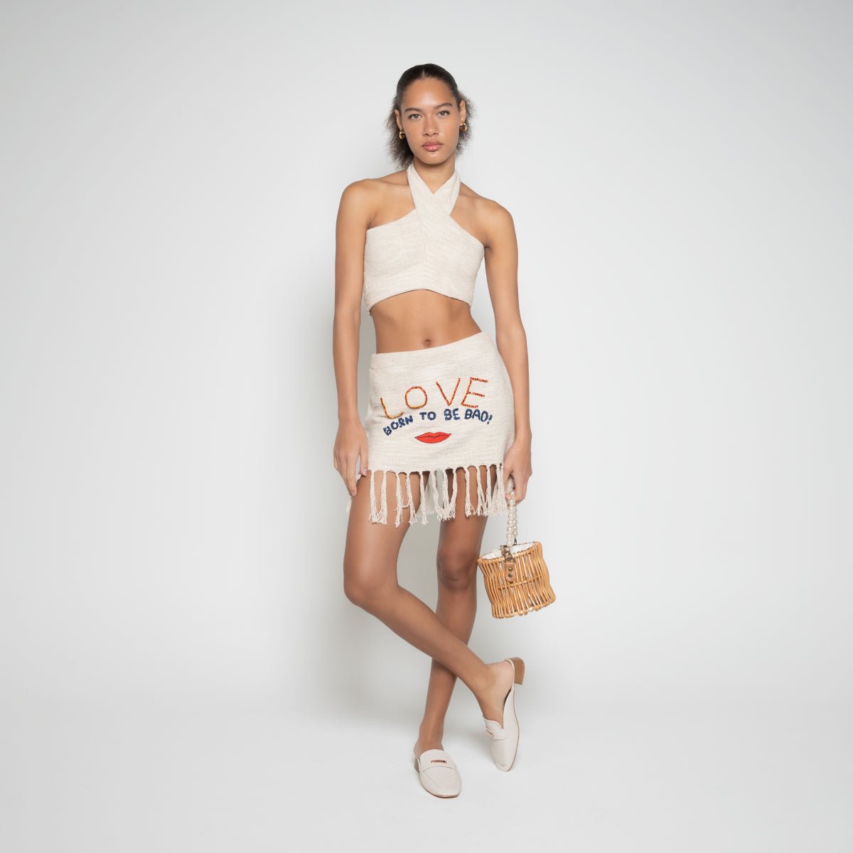 Linen Tussel Mini Skirt – FM Womenswear