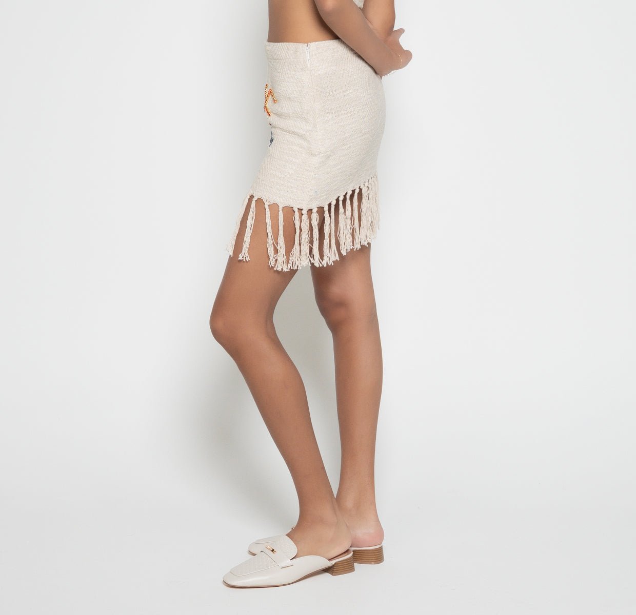Linen Tussel Mini Skirt – FM Womenswear