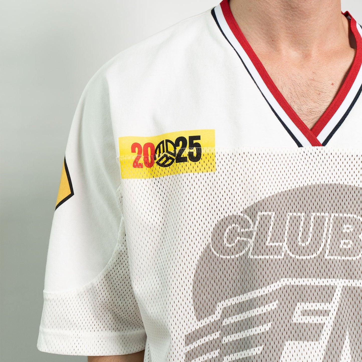 Oversized Mesh T-Shirt – White