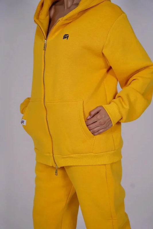 FM Oversized Signature Zip Hoodie – Streetwear Essential