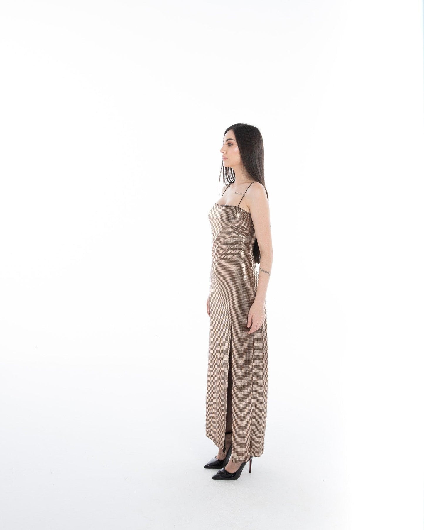 Women’s Gold Sequin Party Dress