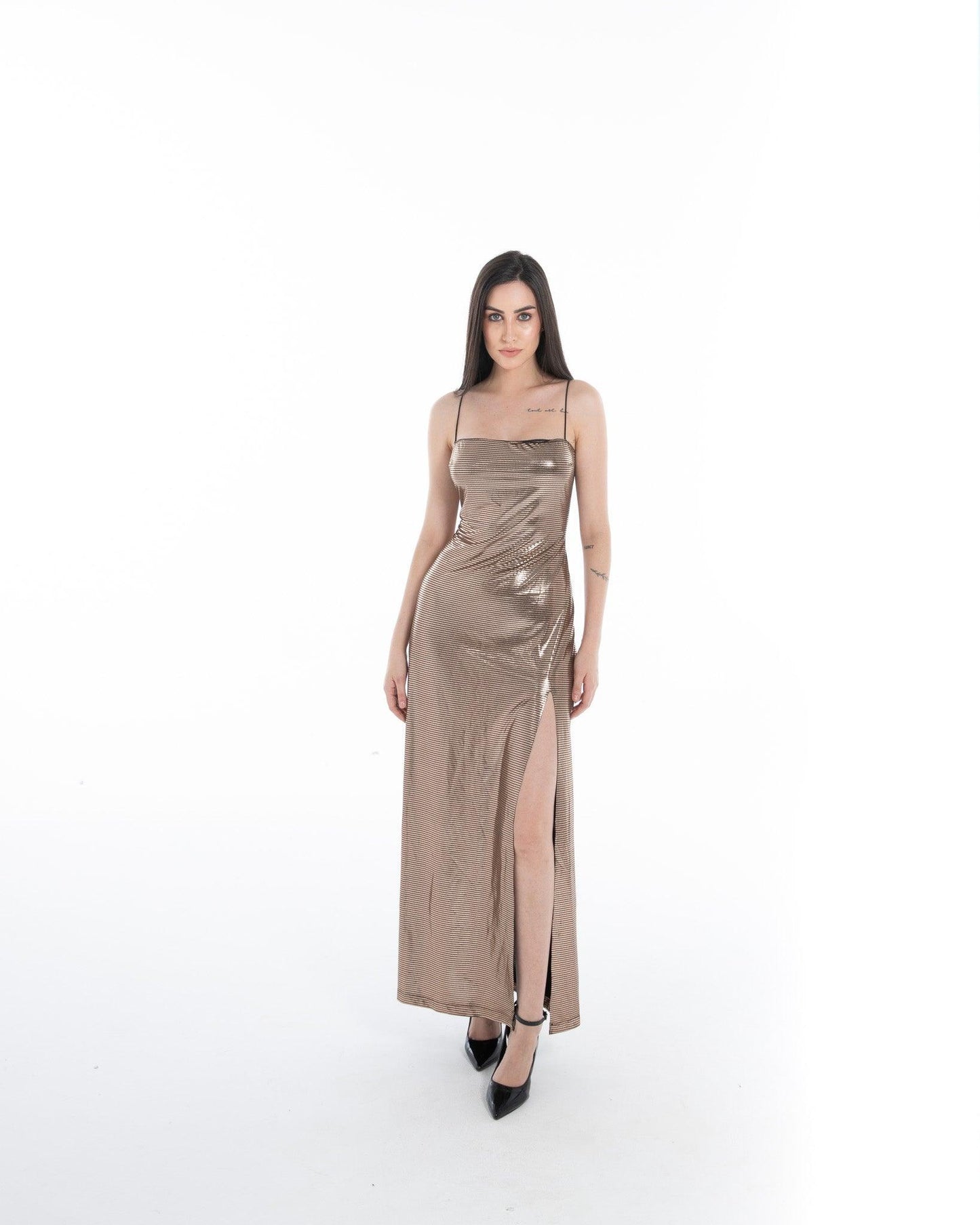Women’s Gold Sequin Party Dress