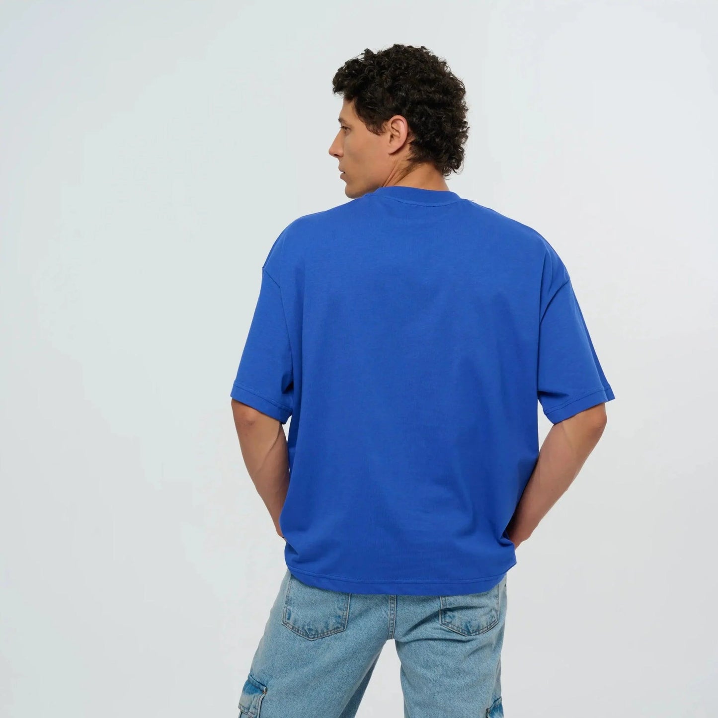 Graphic Printed Blue Oversized T-Shirt – FM Streetwear