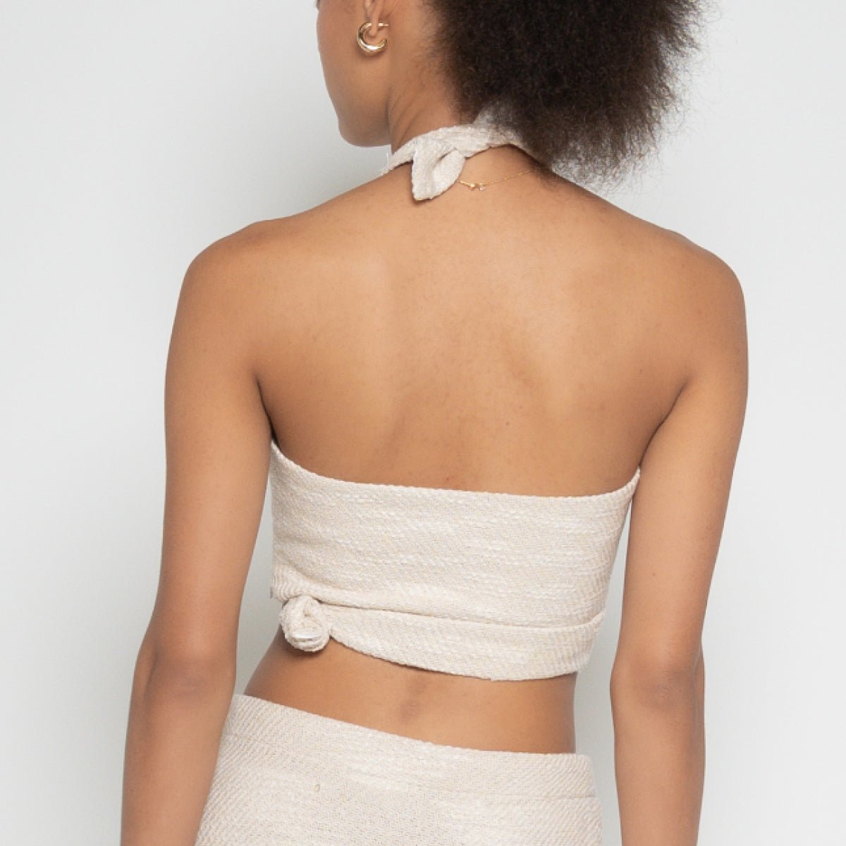 Halter Neck Cropped Top – FM Womenswear