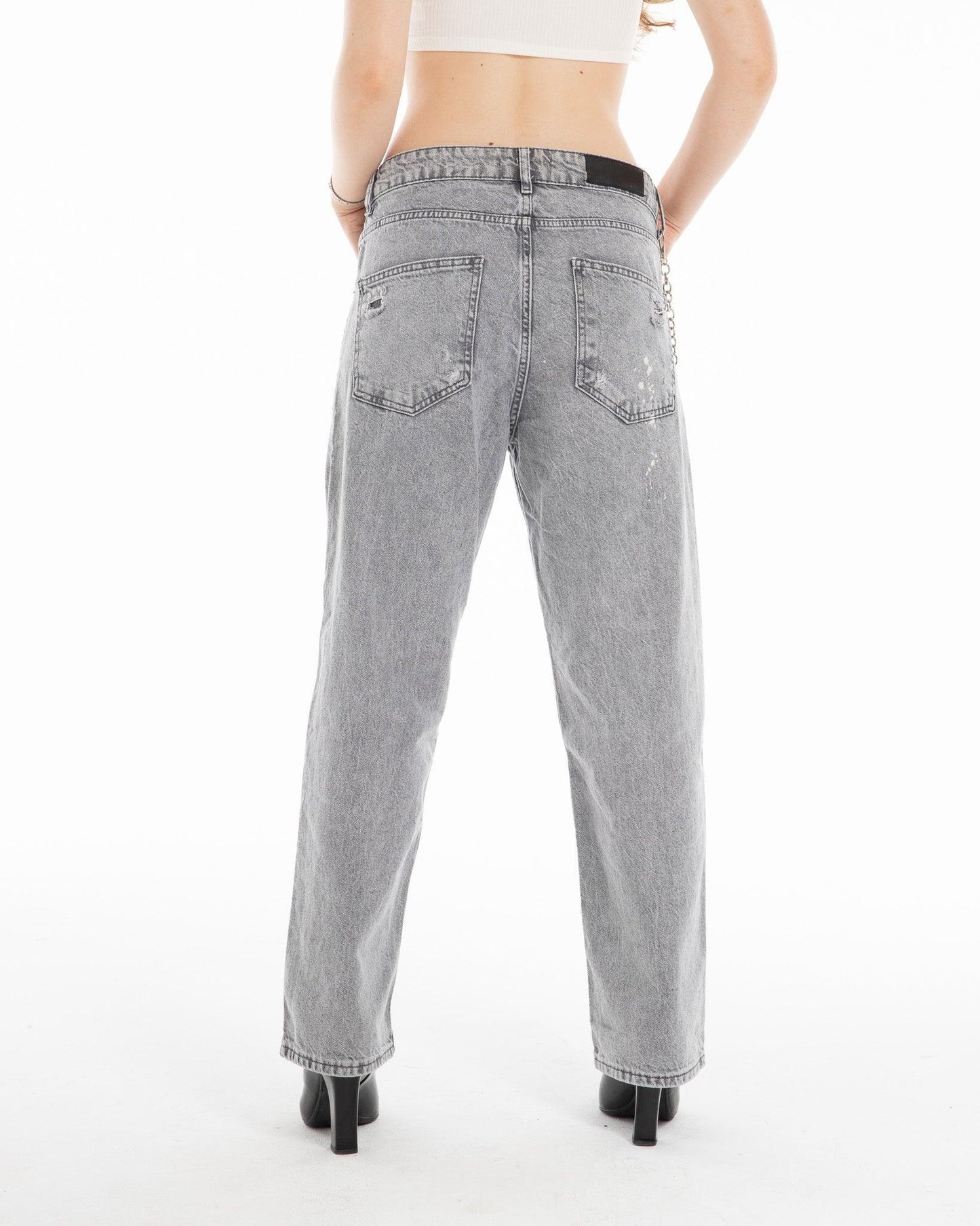 Jeans With Chain Details – FM Signature Denim