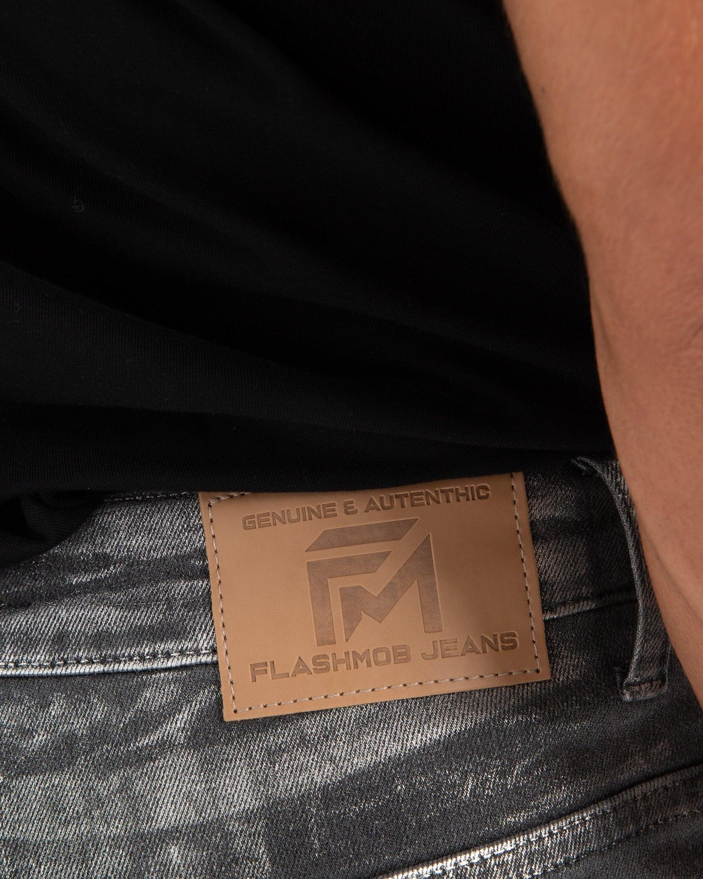 Women’s Metallic Silver Jeans – Flashmob Nation Streetwear