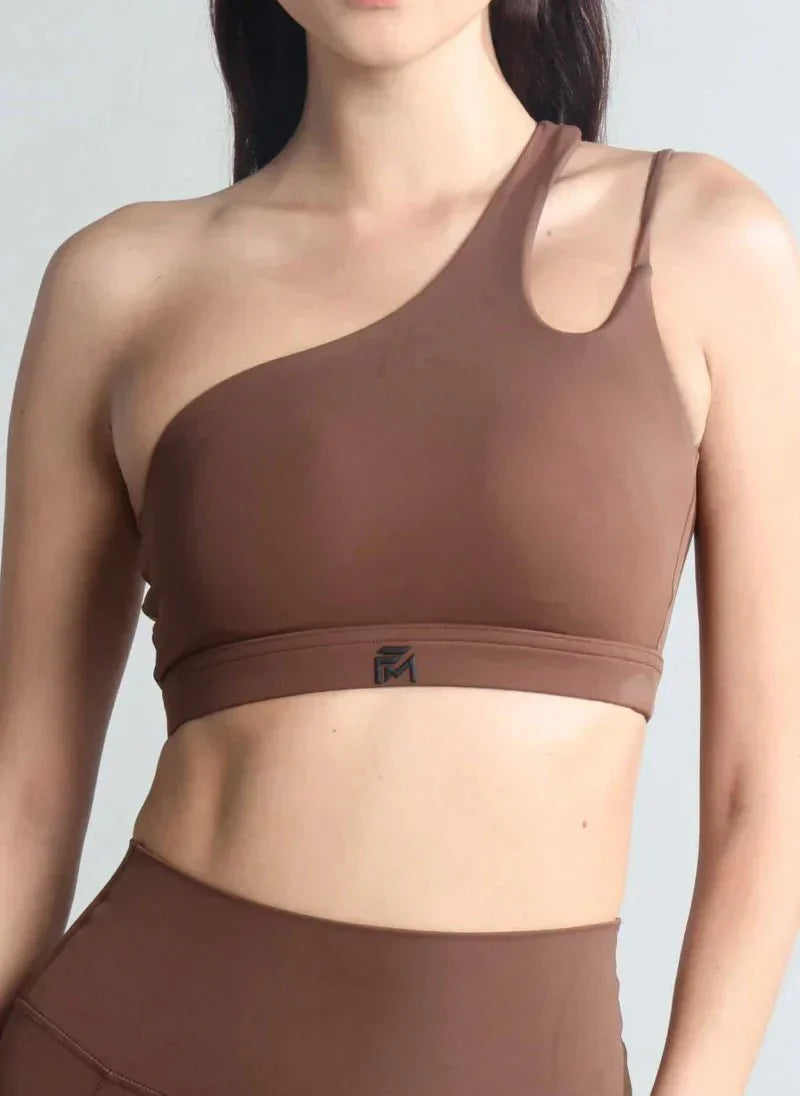 One-Shoulder Asymmetric Racer Top for Women