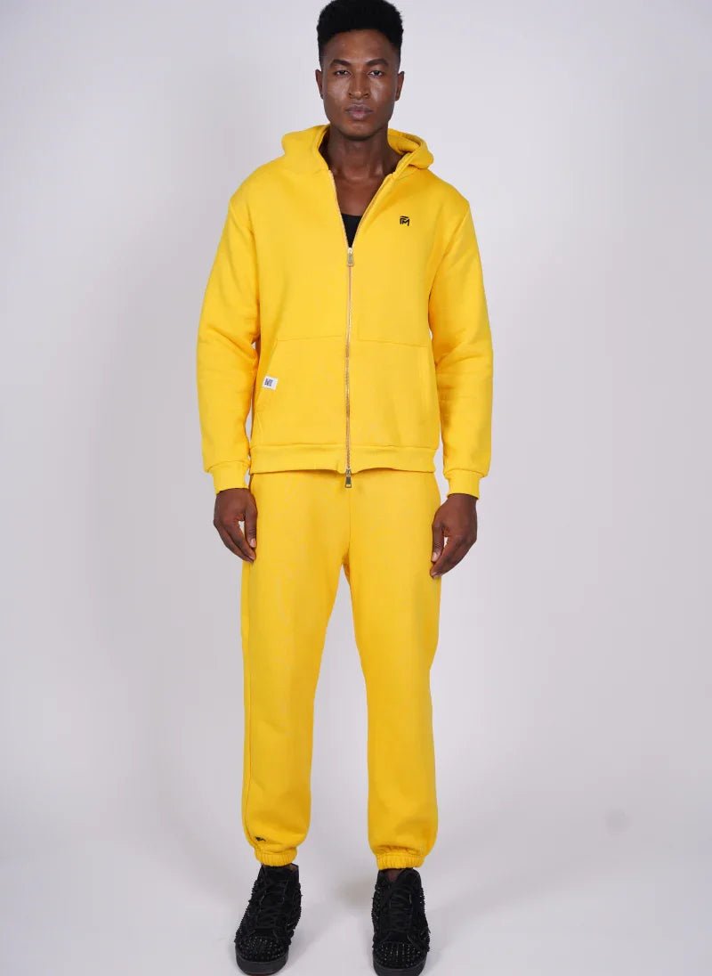 Oversized Embroidered Signature Zip Hoodie & Jogger Set FM
