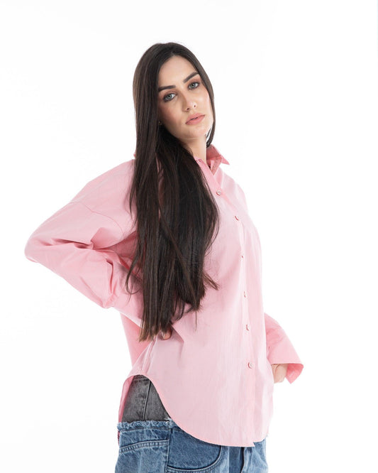 Women’s Oversized Full-Sleeve Printed Shirt – FM Streetwear