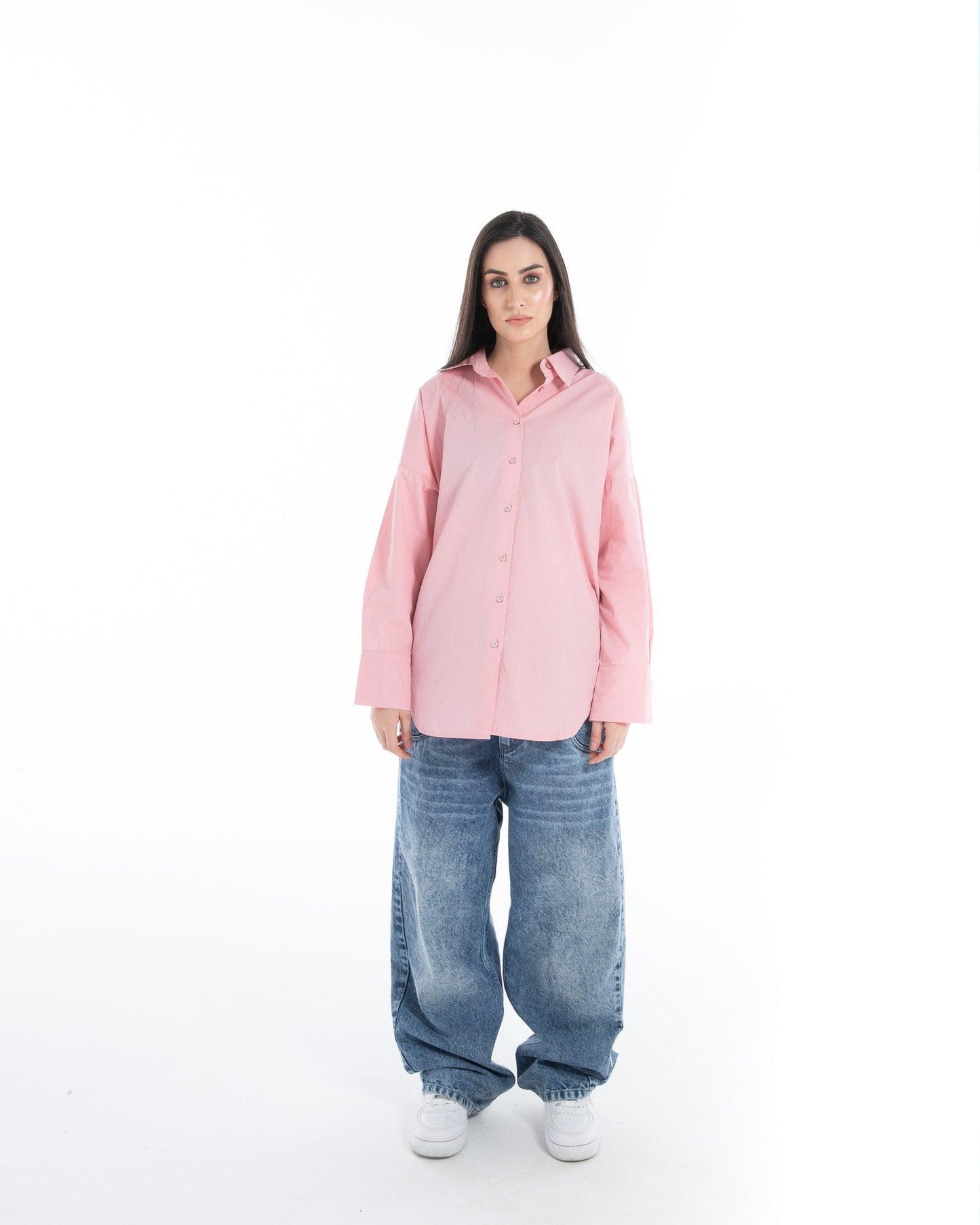 Women’s Oversized Full-Sleeve Printed Shirt – FM Streetwear