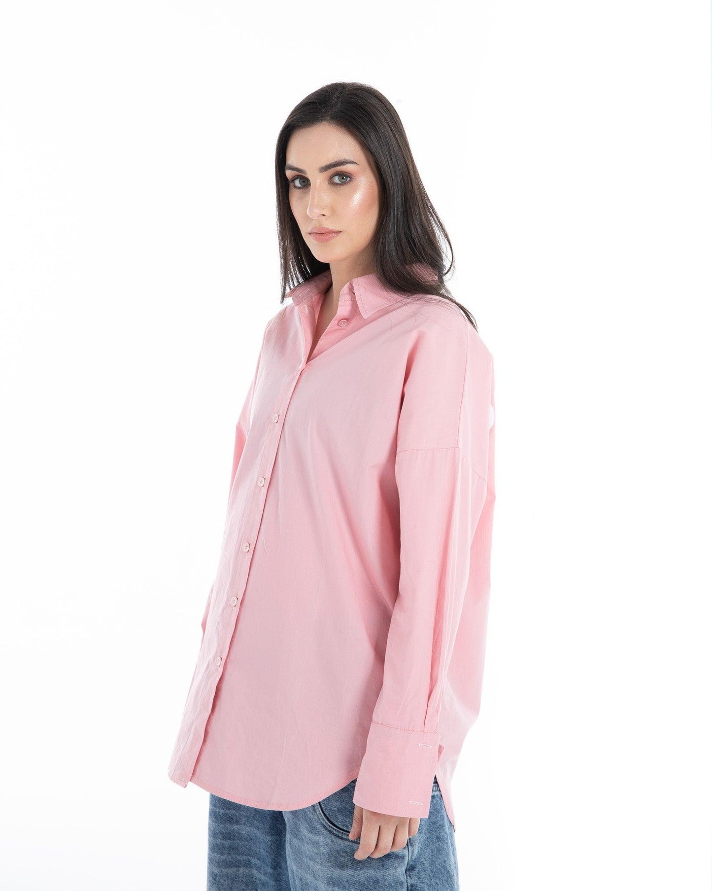 Women’s Oversized Full-Sleeve Printed Shirt – FM Streetwear