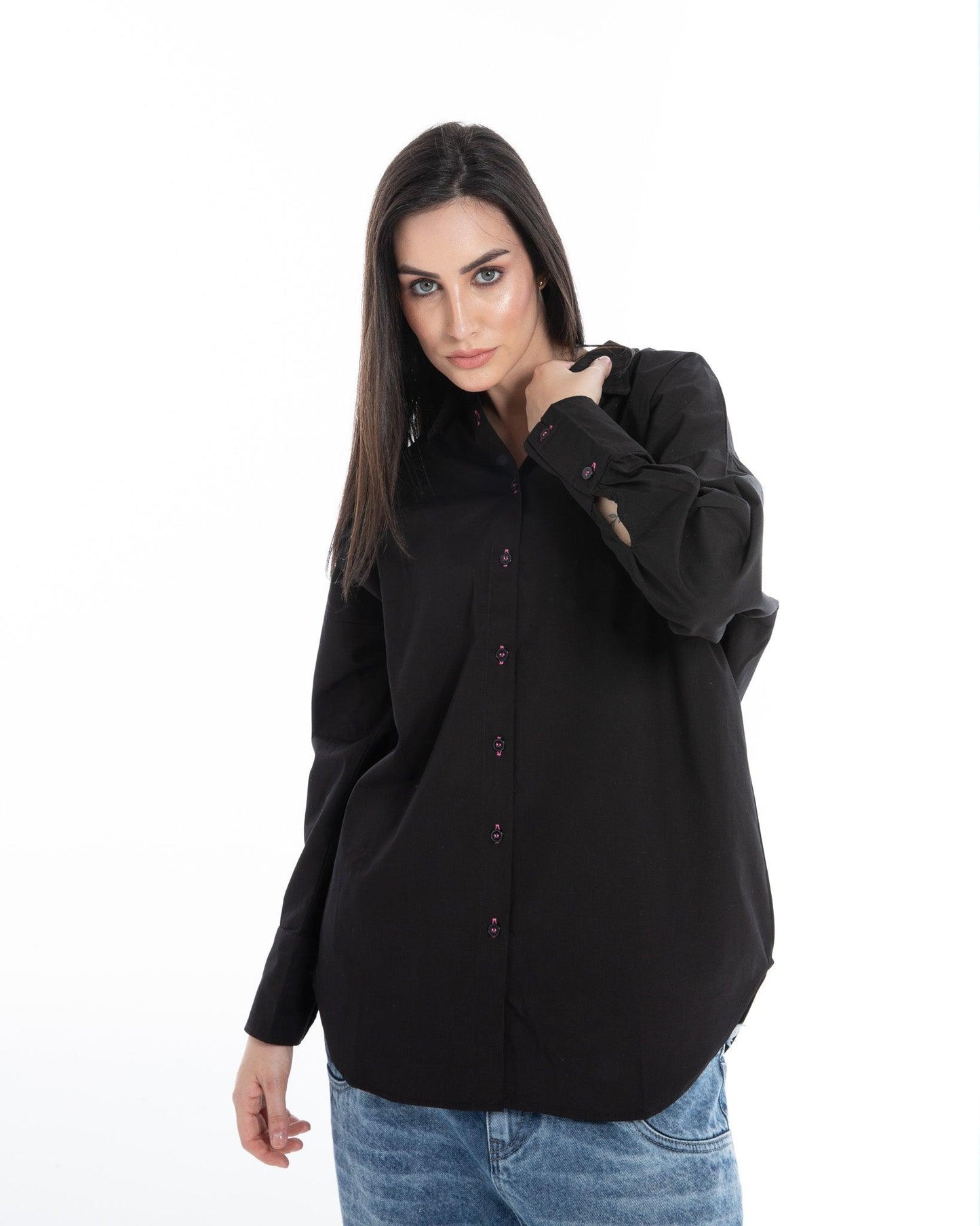 Women’s Oversized Full-Sleeve Printed Shirt – FM Streetwear