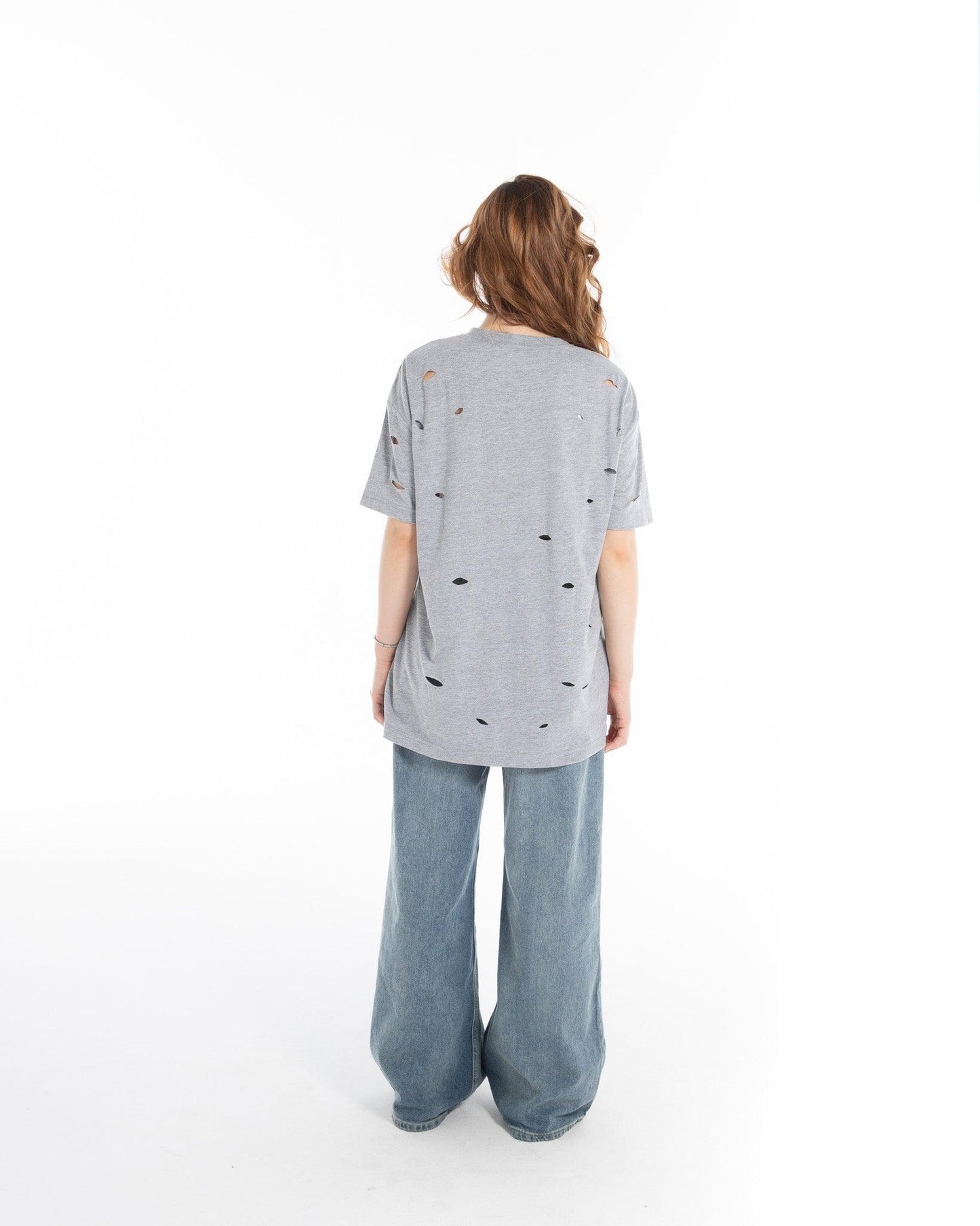 Women’s Oversized Torn Graphic T-Shirt – FM Streetwear