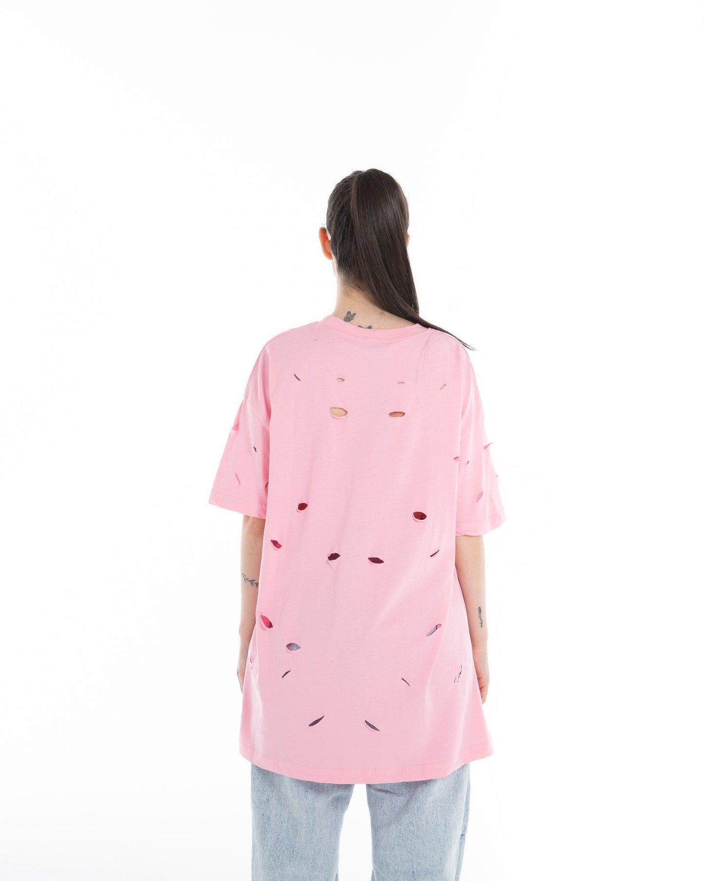 Women’s Oversized Torn Graphic T-Shirt – FM Streetwear