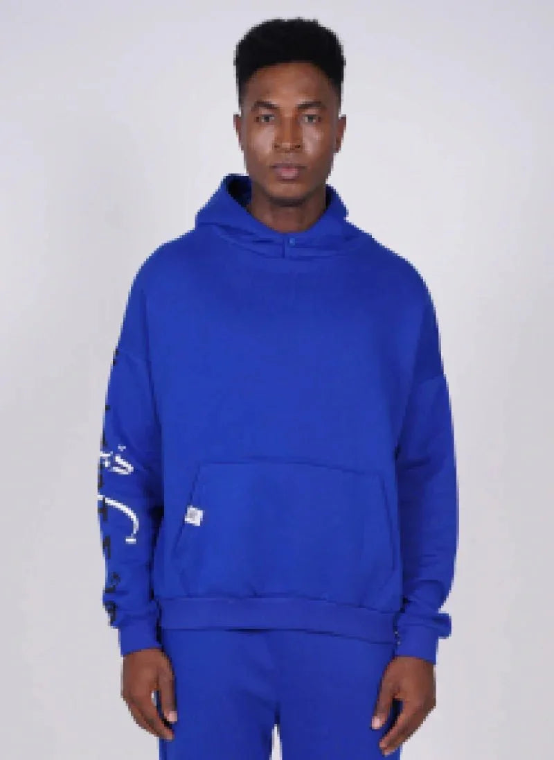 Oversized Sleeve Print Hoodie & Jogger Set – FM Signature Streetwear