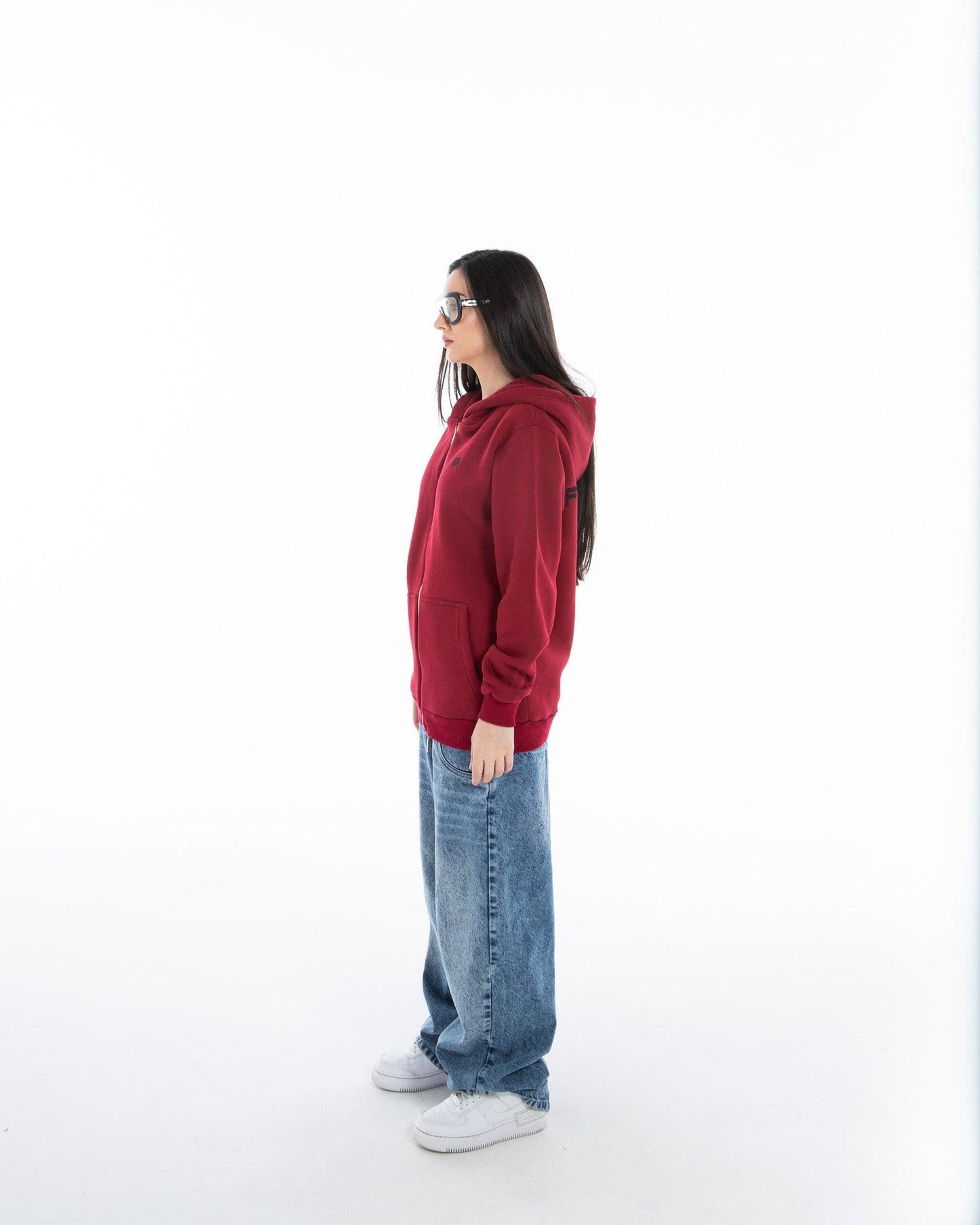 Women’s Oversized Zip-Up Hoodie