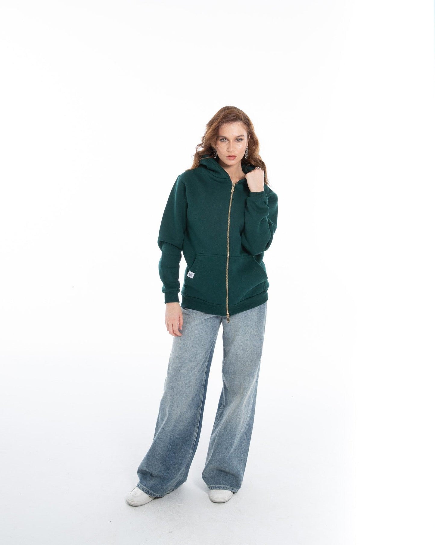 Women’s Oversized Zip-Up Hoodie