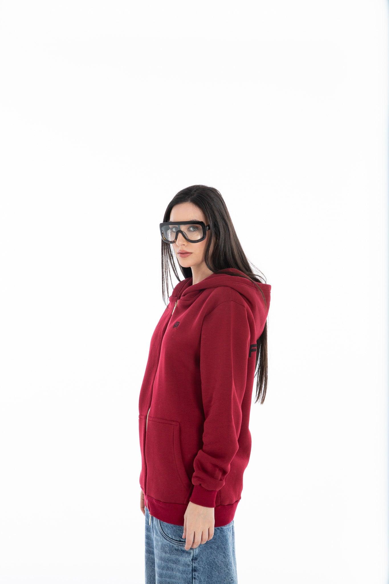 Women’s Oversized Zip-Up Hoodie