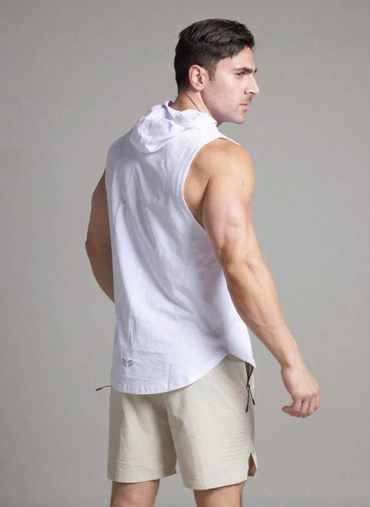 Sleeveless Workout Hoodie for Men