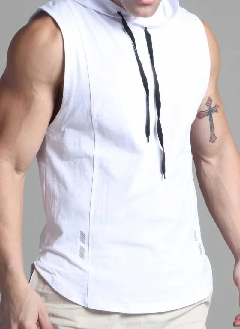 Sleeveless Workout Hoodie for Men