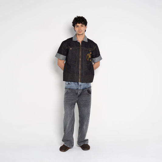Wesley Rounded Denim Jeans – Dark Navy
