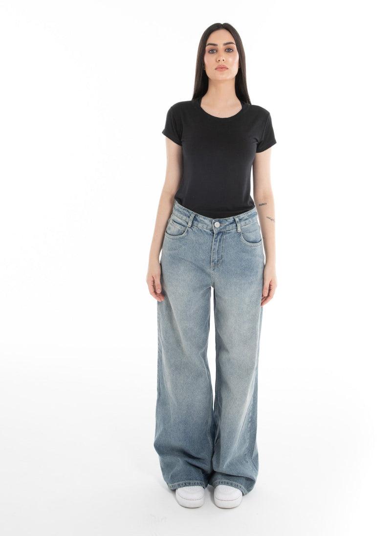 Women’s Baggy Denim Jeans – FM Signature Streetwear