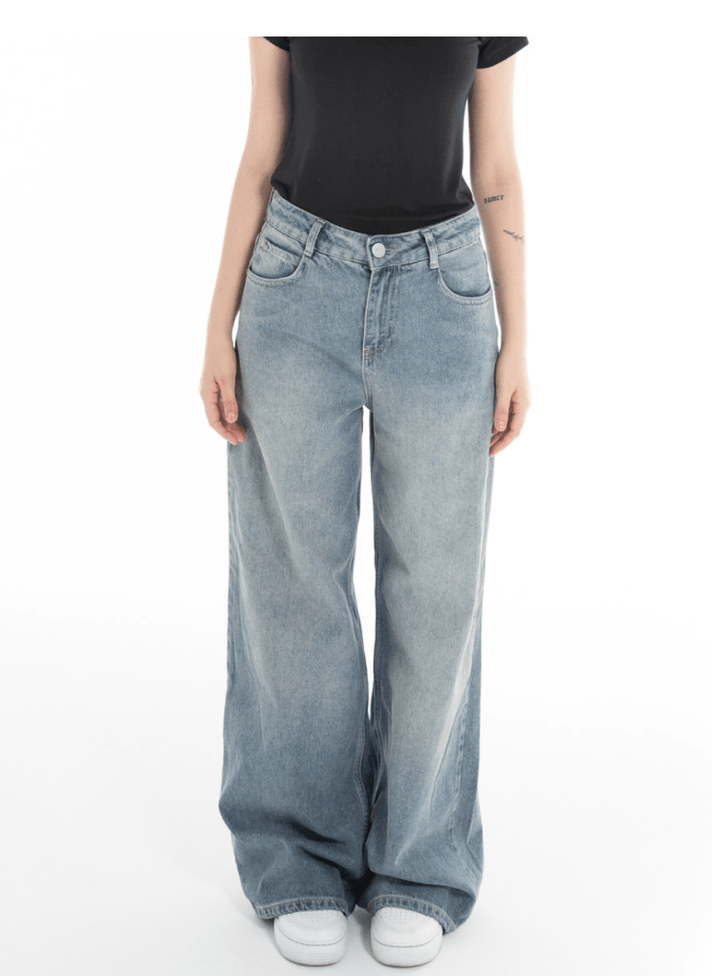 Women’s Baggy Denim Jeans – FM Signature Streetwear